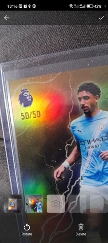 Omar Marmoush 2024 Topps Lightning Chrome 50/50