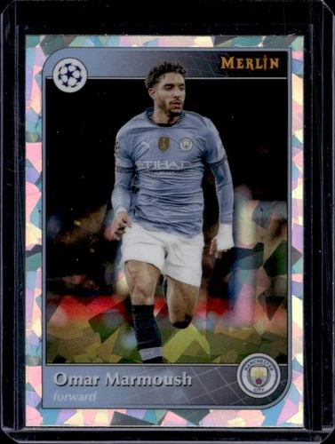 Omar Marmoush 2024 Topps Merlin Chrome Atomic Refractor #36