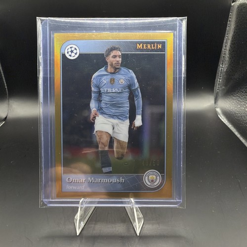 Omar Marmoush 2024 Topps Merlin Chrome Gold /50