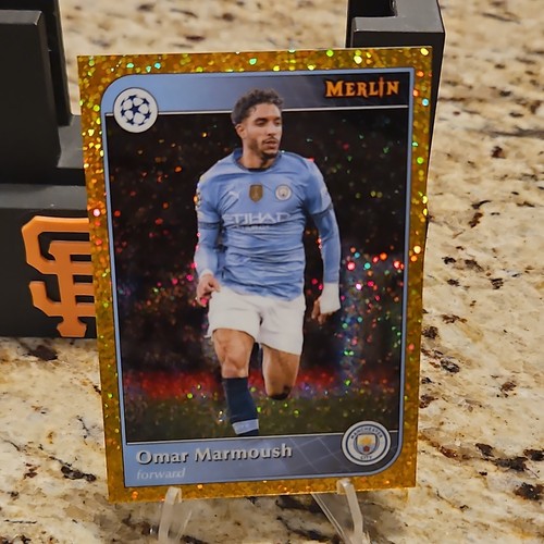 Omar Marmoush 2024 Topps Merlin Chrome Gold Refractor /50
