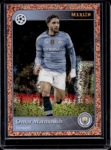 Omar Marmoush 2024 Topps Merlin Chrome Pink Gold Refractor /250