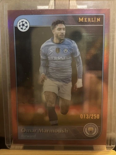 Omar Marmoush 2024 Topps Merlin Chrome Rose Gold 13/250