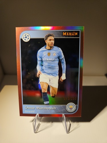 Omar Marmoush 2024 Topps Merlin UCC Rosa Oro (Pink Gold) Refractor /250