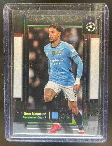 Omar Marmoush 2024 Topps Museum Black Diamond /10
