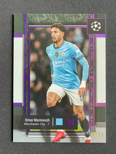 Omar Marmoush 2025 Topps Museum Collection Amethyst /99