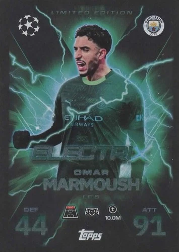 Omar Marmoush 2025 Panini Partida Attax Champions League LE 5