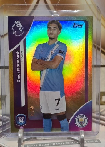 Omar Marmoush 2025 Topps Premier League Gold /50