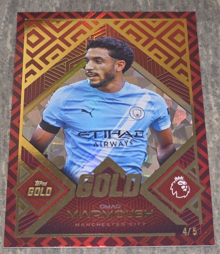 Omar Marmoush 2025 Topps Premier League Gold Red /5