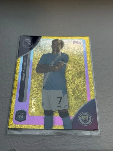 Omar Marmoush 2025 Topps Premier League Gold Sparkle /299