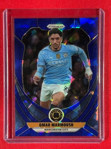 Omar Marmoush 2025 Panini Prizm Blue Ice /175