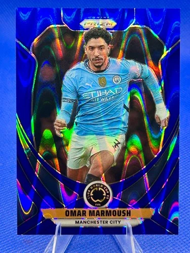 Omar Marmoush 2025 Panini Prizm Club World Cup Blu Sismico /275