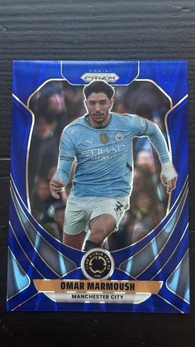 Omar Marmoush 2025 Panini Prizm Copa Mundial de Clubes de la FIFA 2025 Azul Sísmico /275