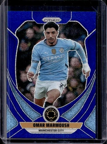 Omar Marmoush 2025 Panini Prizm FIFA Club World Cup Blue Glitter /149