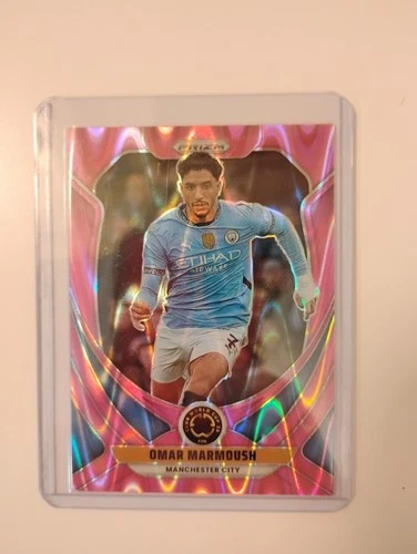 Omar Marmoush 2025 Panini Prizm Pink Seismic /299
