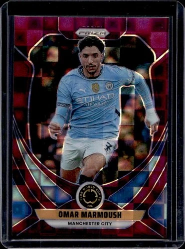 Omar Marmoush 2025 Panini Prizm Purple Pandora /49