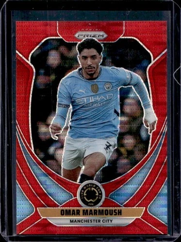 Omar Marmoush 2025 Panini Prizm Red Pulsar /299