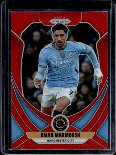 Omar Marmoush 2025 Panini Prizm Rosso /199