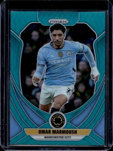 Omar Marmoush 2025 Panini Prizm Teal /99