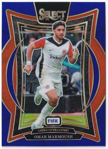 Omar Marmoush 2024 Panini Select Blue Prizm