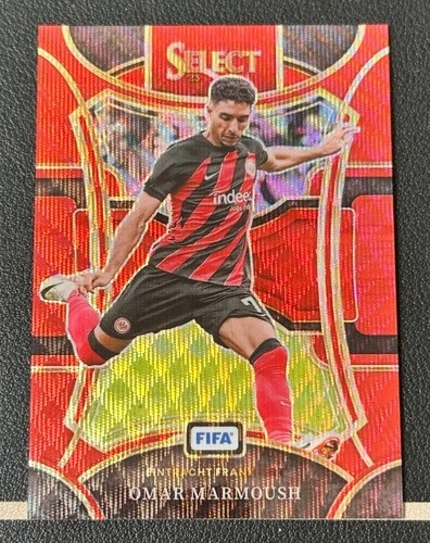 Omar Marmoush 2024 Panini Select FIFA Red Wave Prizm /149