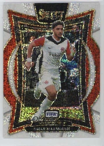 Omar Marmoush 2024 Panini Select FIFA White Sparkle Prizm