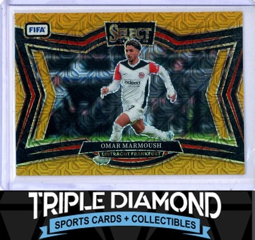 Omar Marmoush 2024 Panini Select Gold Prizm /10