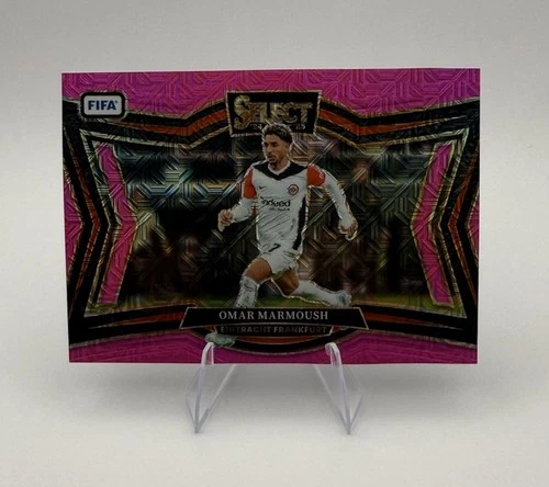 Omar Marmoush 2024 Panini Select Pink Mojo Prizm /299