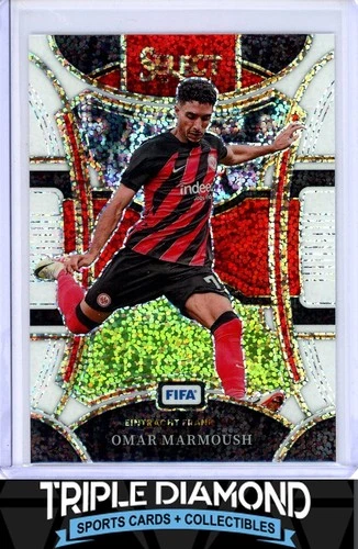 Omar Marmoush 2023 Panini Select White Sparkle Prizm