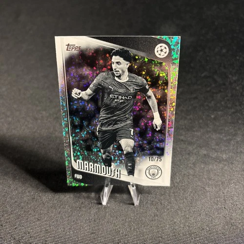 Omar Marmoush 2025 Topps UCC Flagship Silver Speckle /75