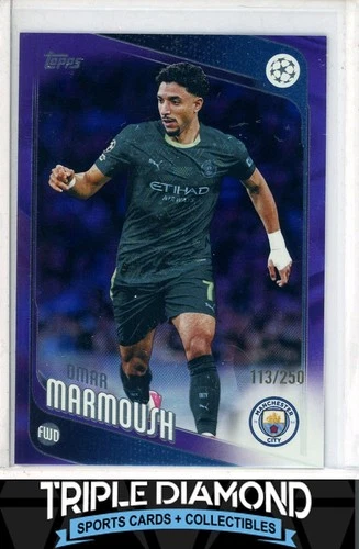 Omar Marmoush 2025 Topps UEFA Club Competitions Purple /250