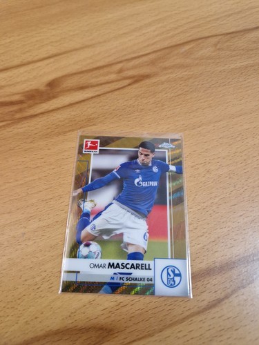 Omar Mascarell 2021 Topps Bundesliga Chrome Gold Wave /50