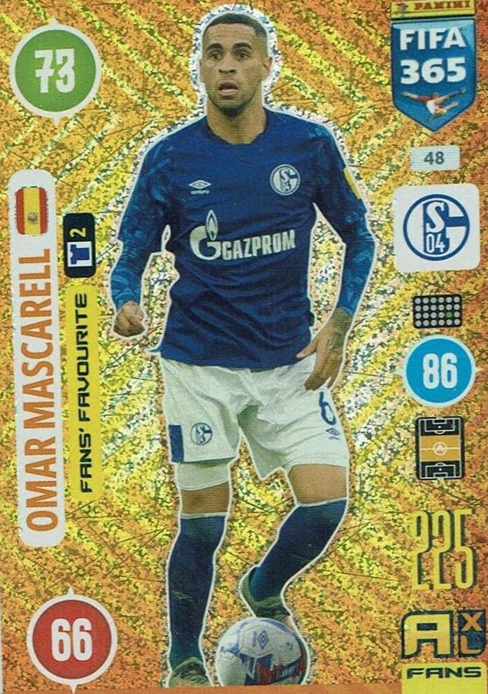 Omar Mascarell 2021 Panini Adrenalyn XL FIFA 365