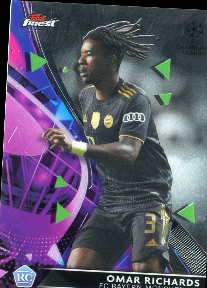 Omar Richards 2021 Topps Finest UEFA 92