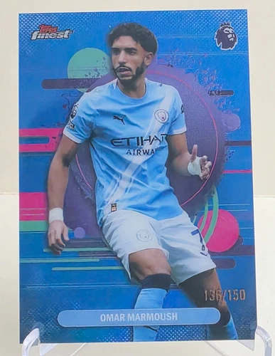 Ommar Marmoush 2025 Topps Finest Blue /150