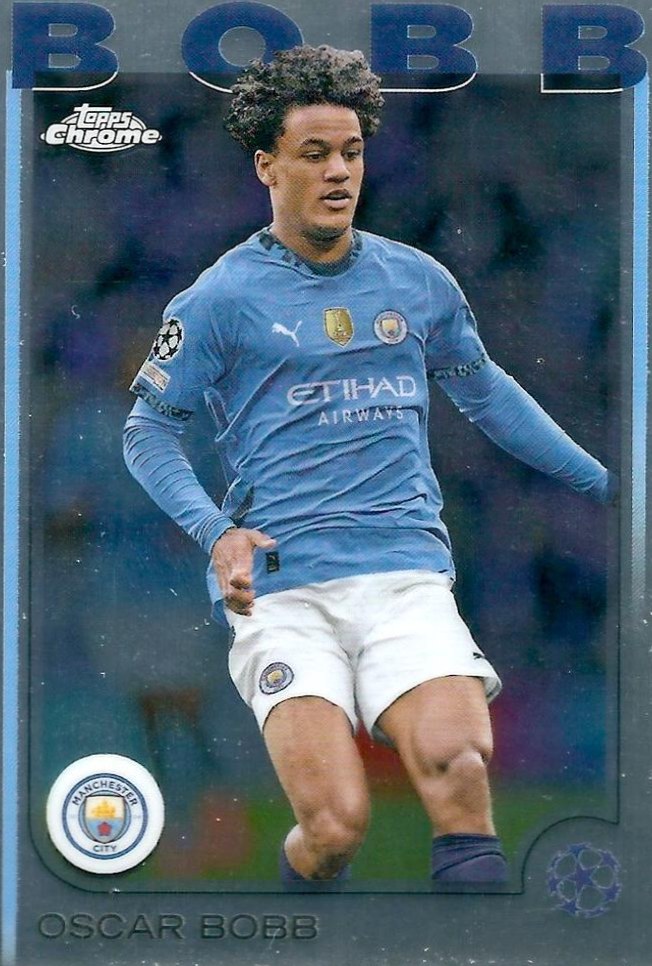 Oscar Bobb 2024 Topps Chrome UEFA Club Competitions