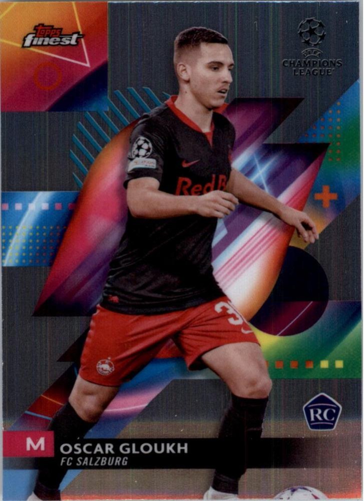 Oscar Gloukh 2023 Topps Finest UEFA Club Competitions