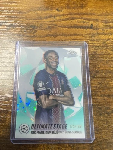 Ousmane Dembele 2026 Topps Chrome Aqua /199