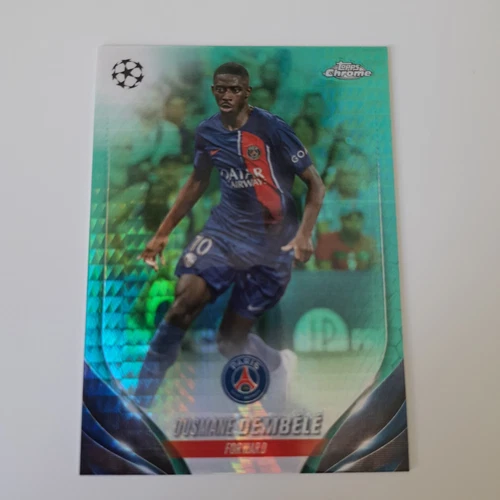 Ousmane Dembele 2023 Topps Chrome Aqua