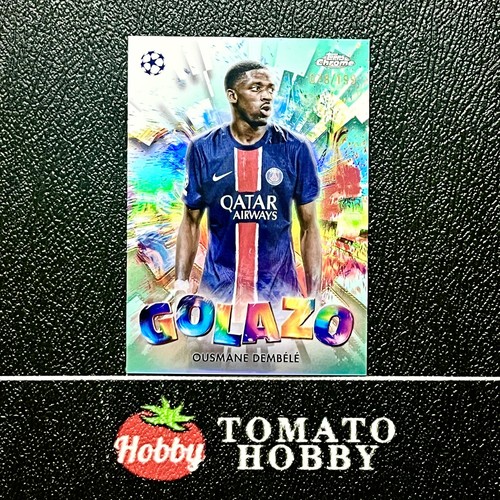 Ousmane Dembele 2024 Topps Chrome Aqua Refractor /199