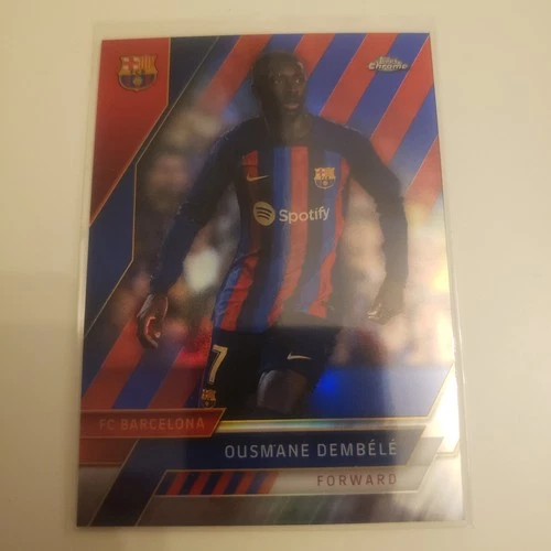 Ousmane Dembele 2023 Topps Chrome Barça Parallel /99