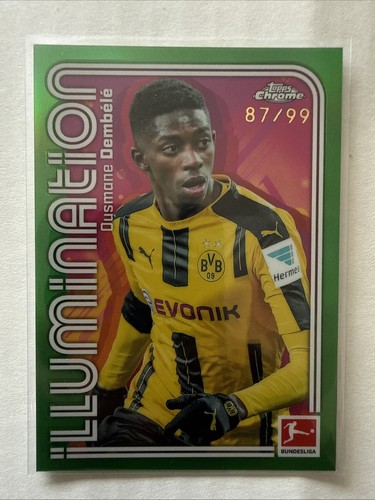 Ousmane Dembele 2025 Topps Chrome Bundesliga Green /99