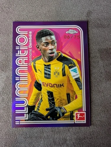 Ousmane Dembele 2025 Topps Chrome Bundesliga Purple /75
