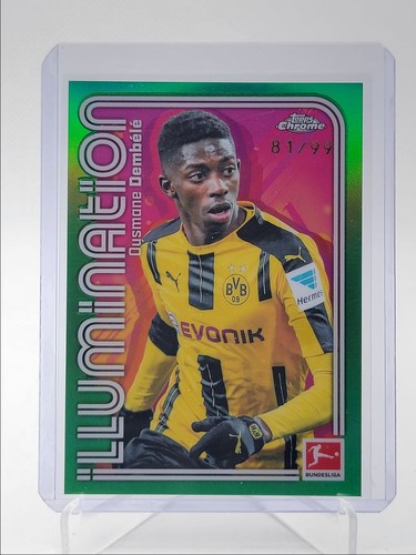 Ousmane Dembele 2025 Topps Chrome Green /99