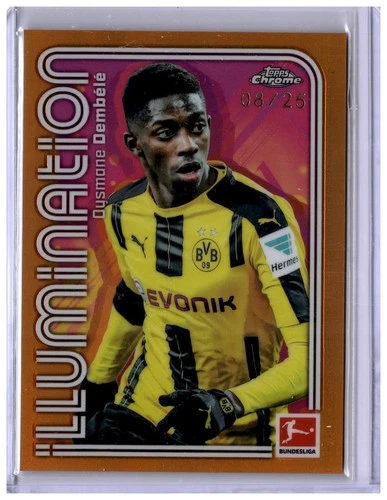 Ousmane Dembele 2025 Topps Chrome Orange /25