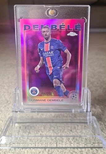 Ousmane Dembele 2025 Topps Chrome Pink Refractor /250