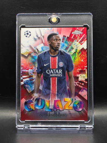 Ousmane Dembele 2025 Topps Chrome Red Refractor /5