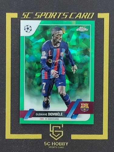 Ousmane Dembele 2023 Topps Chrome Sapphire Green /70