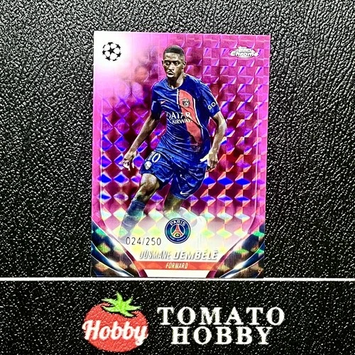 Ousmane Dembele 2023 Topps Chrome UEFA Pink Geometric Refractor /250