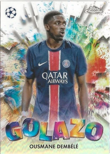 Ousmane Dembele 2024 Topps Chrome UEFA Refractor
