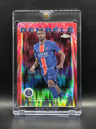 Ousmane Dembele 2024 Topps Chrome UEFA Refractor /8
